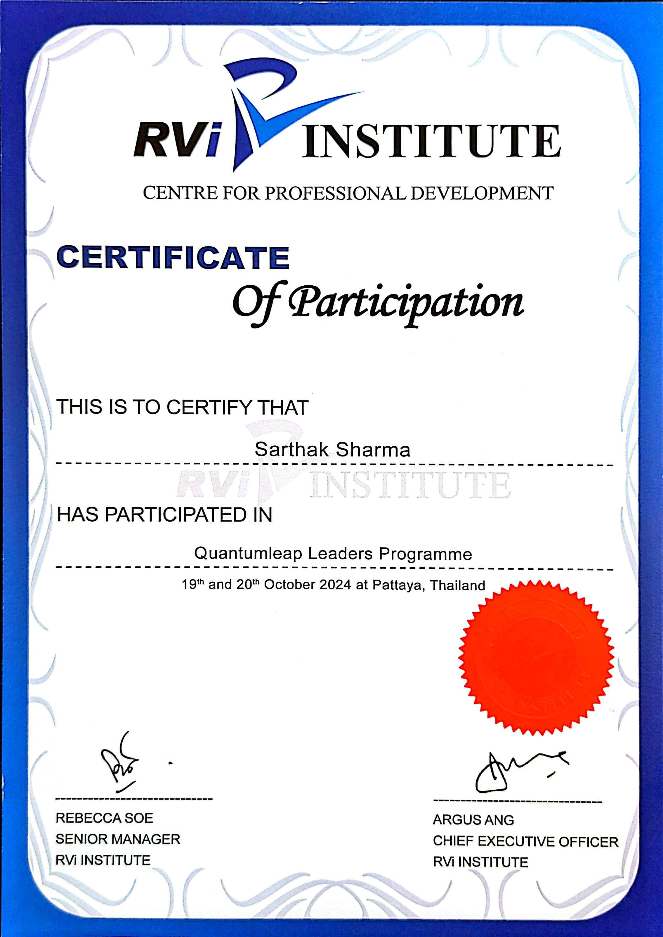 Quantumleap Leaders Programme